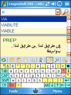 LingvoSoft Dictionary 2009 French <-> Arabic 4.1.88 screenshot